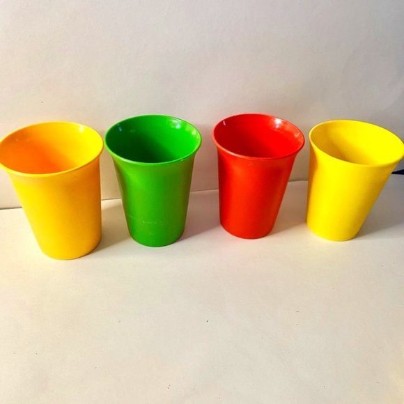 Tupperware Dining Vintage Tupperware Plastic Glasses Poshmark